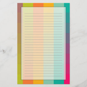 Abstract geometric pattern stationery