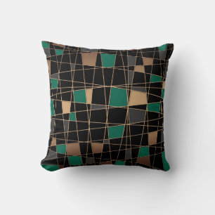 Abstract geometric pattern throw pillow
