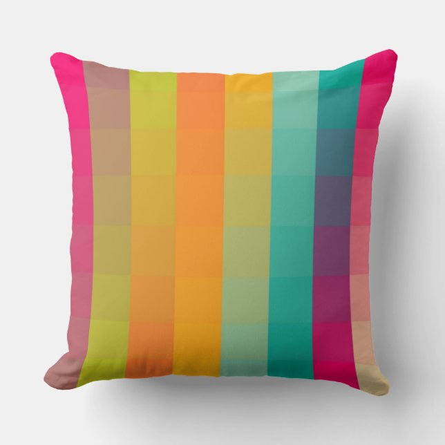 Abstract geometric pattern throw pillow (Front)