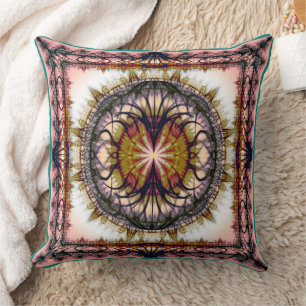 Abstract geometric pattern throw pillow