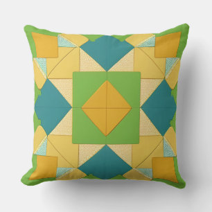 Abstract Geometric Pattern Throw Pillow