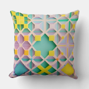 Abstract Geometric Pattern Throw Pillow