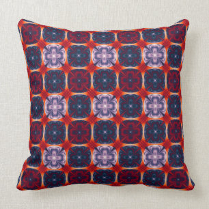 Abstract geometric pattern throw pillow