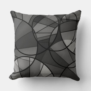 Abstract geometric pattern throw pillow