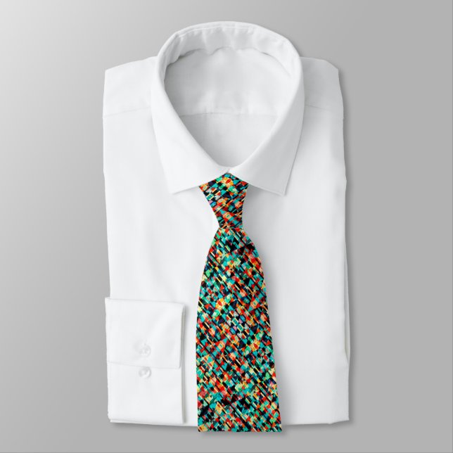 Abstract geometric pattern tie (Tied)