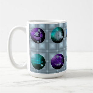Abstract Geometric Pattern Wall clock  Coffee Mug