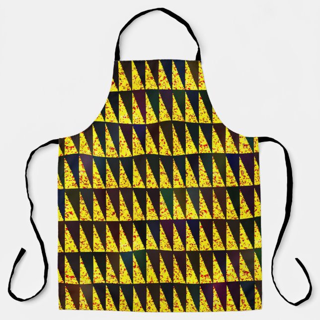 Abstract geometric pattern with triangles apron (Front)