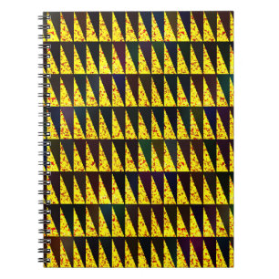 Abstract geometric pattern with triangles notebook