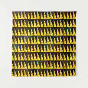 Abstract geometric pattern with triangles tapestry