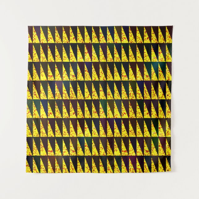 Abstract geometric pattern with triangles tapestry (Front)