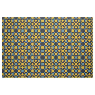 Abstract Geometric Pattern with Vibrant Colours Fabric
