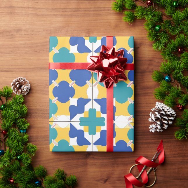 Abstract Geometric Pattern Wrapping Paper (Holiday Gift)