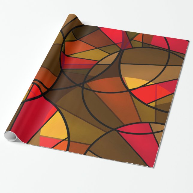 Abstract geometric pattern wrapping paper (Unrolled)