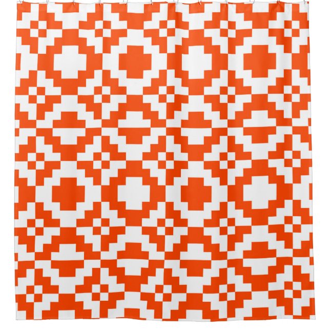 Abstract geometric pixelated seamless pattern. Mos (Front)