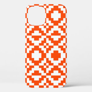 Abstract geometric pixelated seamless pattern. Mos iPhone 12 Case