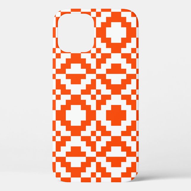 Abstract geometric pixelated seamless pattern. Mos Case-Mate iPhone Case (Back)