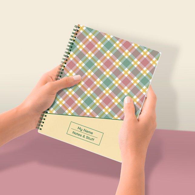Abstract geometric plaid Notebook (Creator Uploaded)