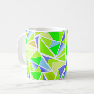 Abstract , geometric , polygonal coffee mug
