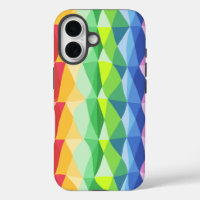 Abstract Geometric Rainbow Prism Shapes Pattern