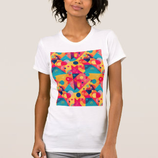 Abstract Geometric Retro Shapes T-Shirt