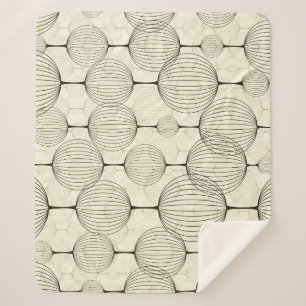 Abstract geometric, seamless background pattern. sherpa blanket