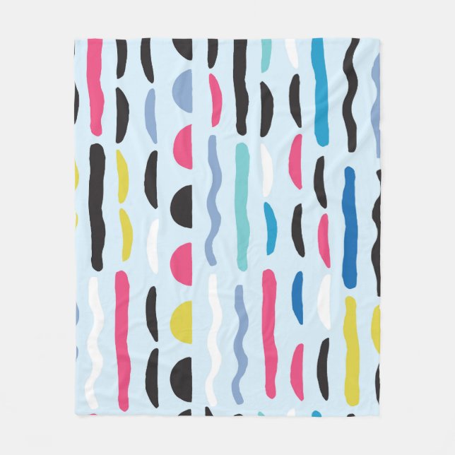 Abstract Geometric Seamless Decorative Pattern. Fleece Blanket (Front)