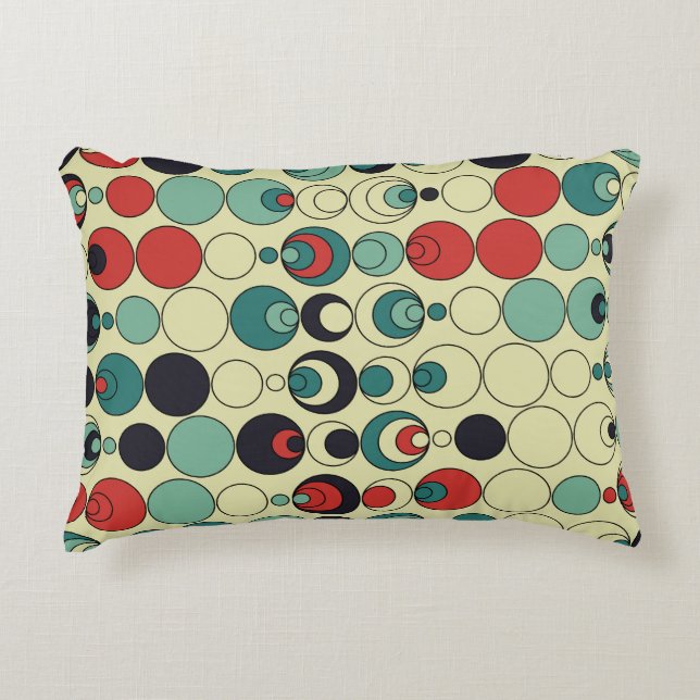 Abstract geometric seamless pattern design. accent pillow (Front)
