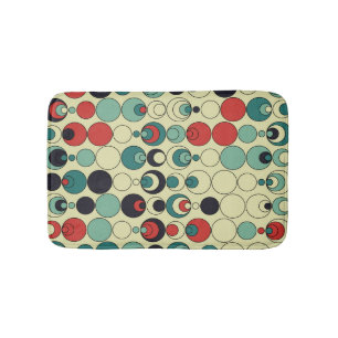 Abstract geometric seamless pattern design. bath mat
