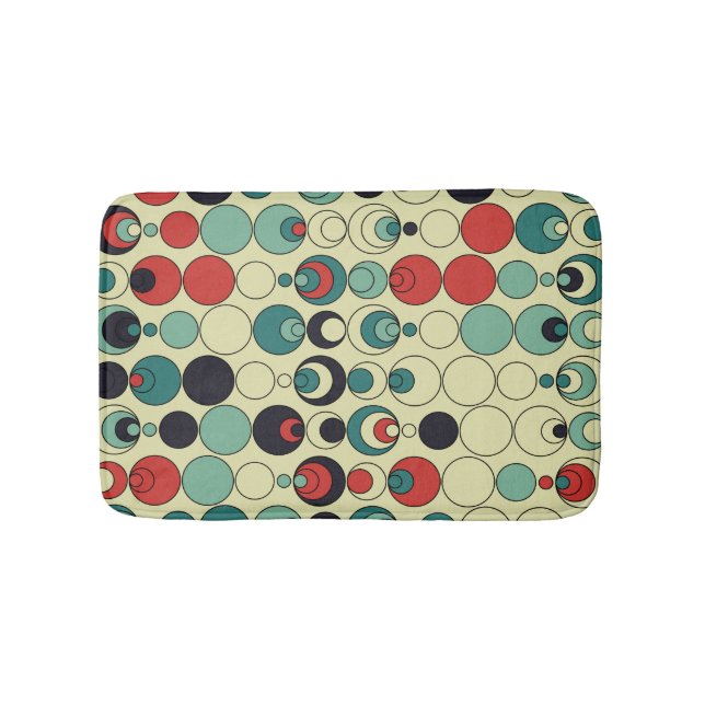 Abstract geometric seamless pattern design. bath mat (Front)
