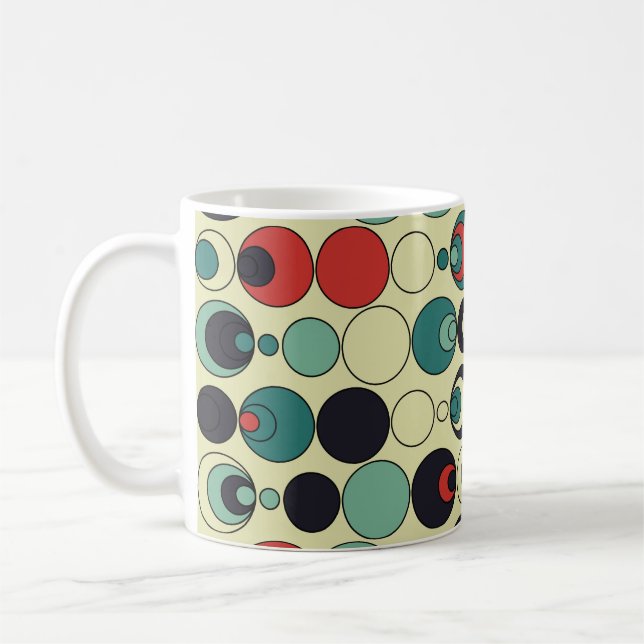 Abstract geometric seamless pattern design. coffee mug (Left)