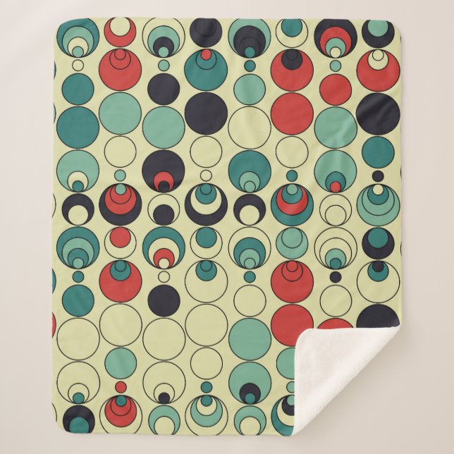 Abstract geometric seamless pattern design. sherpa blanket (Front)