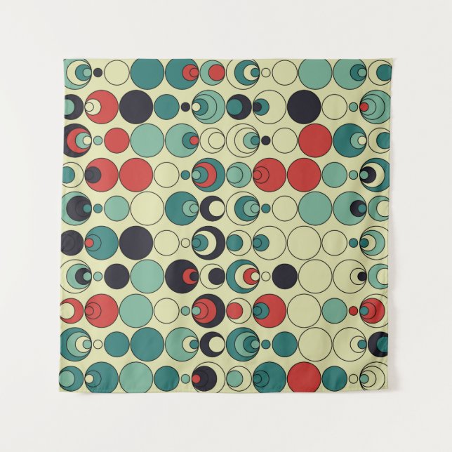 Abstract geometric seamless pattern design. tapestry (Front)