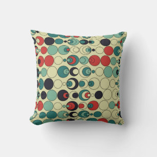 Abstract geometric seamless pattern design. throw pillow
