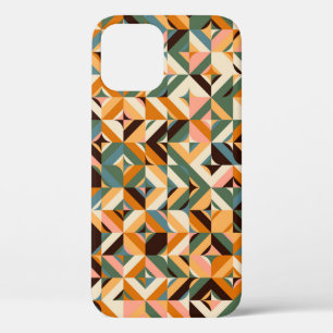 Abstract geometric seamless pattern in scandinavia iPhone 12 case
