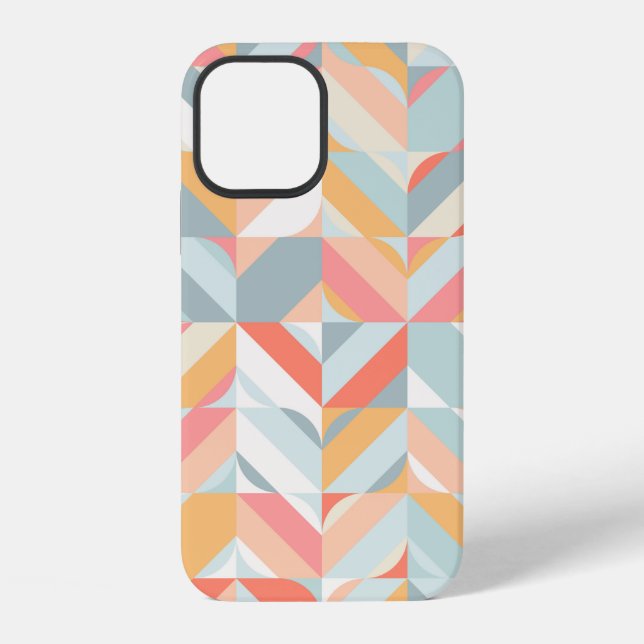 Abstract geometric seamless pattern in scandinavia iPhone case (Back)