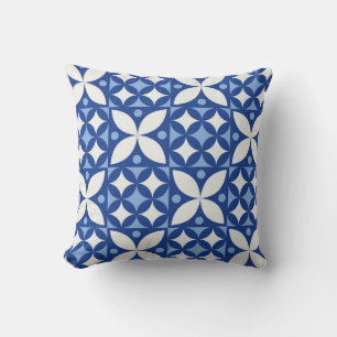 Abstract geometric seamless pattern in scandinavia throw pillow