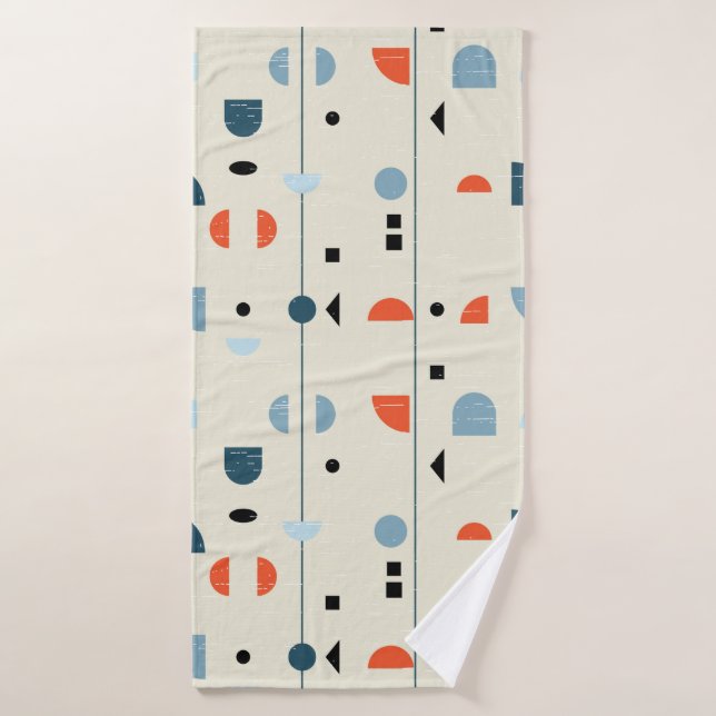Abstract geometric seamless pattern inspired by mi (Serviette de bain)