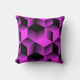 abstract geometric seamless pattern with grid of c throw pillow