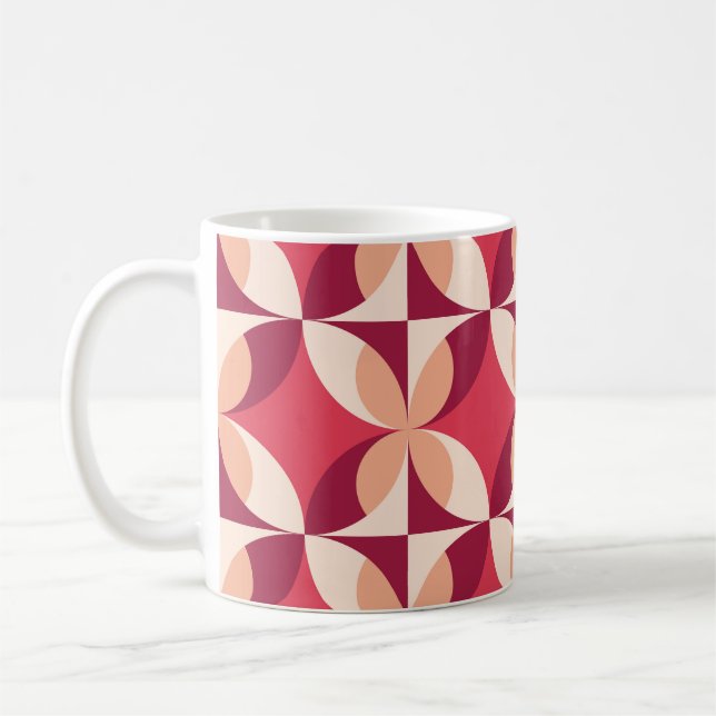 Abstract Geometric: Seamless Textile Design Coffee Mug (Left)