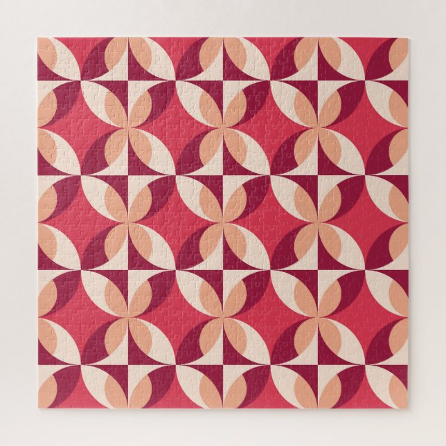 Abstract Geometric: Seamless Textile Design Jigsaw Puzzle (Vertical)
