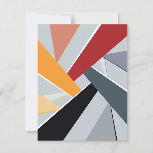 Abstract Geometric Shape 2 Card (Front)