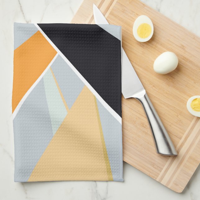 Abstract Geometric Shape 2 Kitchen Towel (Quarter Fold)