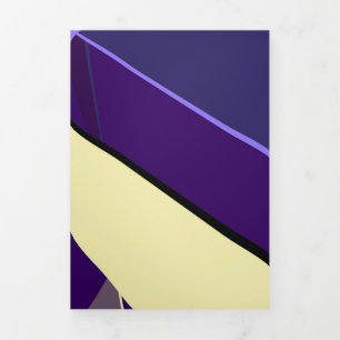 Abstract Geometric Shape 5 Tri-Fold Holiday Card
