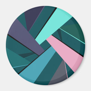 Abstract Geometric Shape 6 Magnet