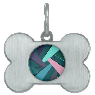 Abstract Geometric Shape 6 Pet ID Tag