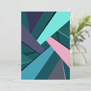 Abstract Geometric Shape 6 Thank You Card