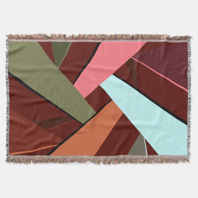Abstract Geometric Shape 7 Throw Blanket (Front)