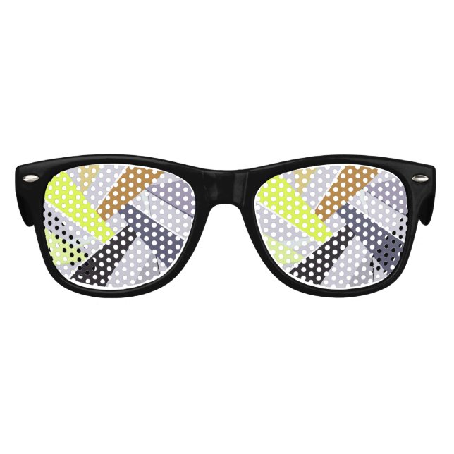 Abstract Geometric Shape 8 Kids Sunglasses (Front)