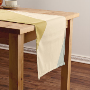 Abstract Geometric Shape Short Table Runner