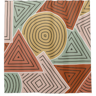 Abstract geometric shapes and lines illustration p